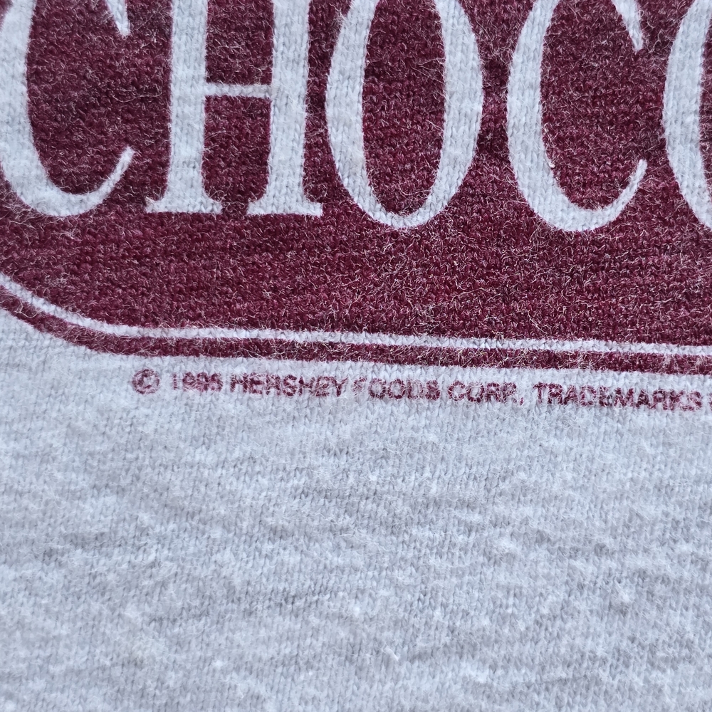 1995 Hershey's Chocolate World Vintage Cotton Kids Gray Tee Collector Clean - Picture 4 of 6